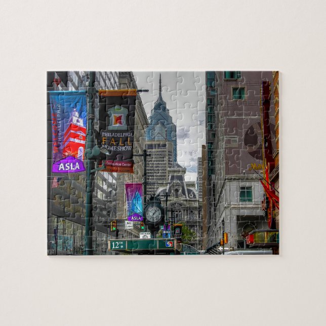 Street Scene Philadelphia Puzzle (Horizontal)