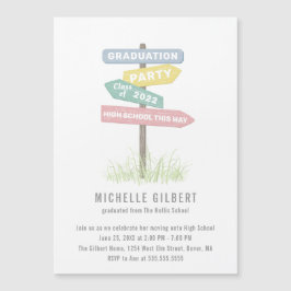 Street Sign 8. Grade Graduation Party Einladung