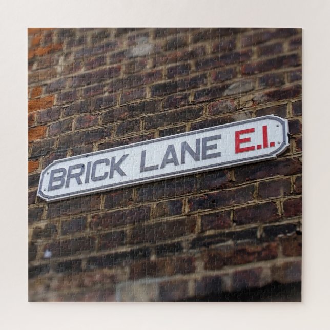 Street Signs of London Brick Lane - 20x20 - 676 pc Puzzle (Vertikal)