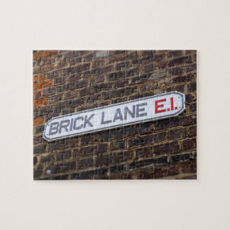 Street Signs of London - Brick Lane -8x10 - 110 pc Puzzle