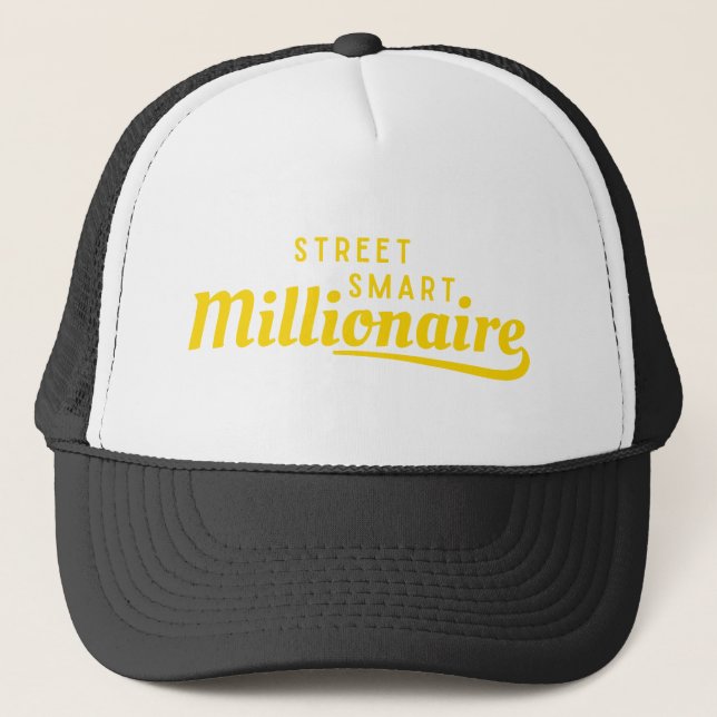 Street Smart Millionaire™ Crown the Hustle Edition Truckerkappe (Vorderseite)