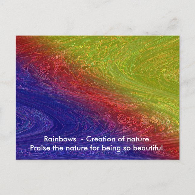 Street Smart Rainbow Captain Postkarte (Vorderseite)