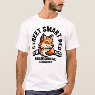 Street Smart Red Fox – Berlin Original Urban Vibes T-Shirt