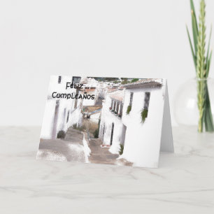 Street Spanish Birthday Card Karte