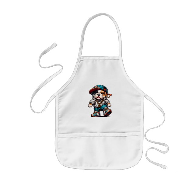 Street Style Bulldog  Kinderschürze (Vorne)