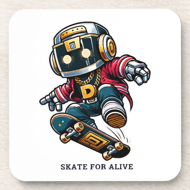 Street Style Skate Series Getränkeuntersetzer (Vorderseite)