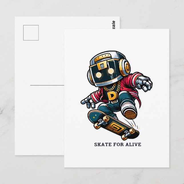 Street Style Skate Series Postkarte (Vorne/Hinten)