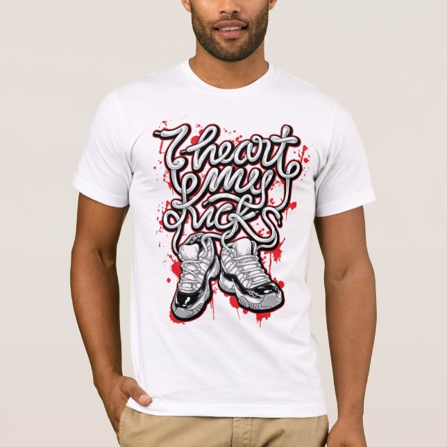 Street Style Sneaker Graphic T - Shirt (Vorderseite)
