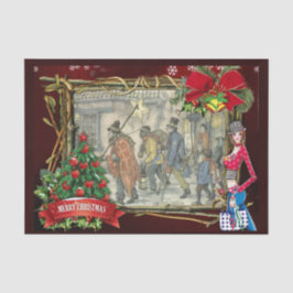 Street-Szene in Old Amsterdam Seidenpapier