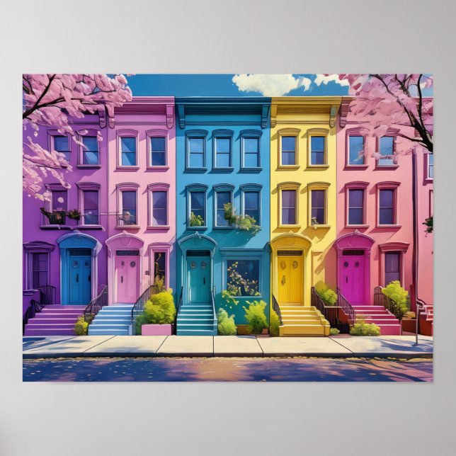 Street-Szene NYC Poster (Vorne)