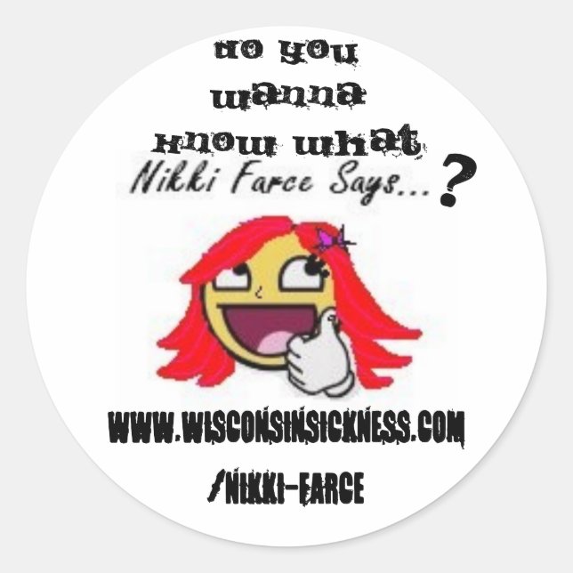 Street Team Goods Runder Aufkleber (Vorderseite)