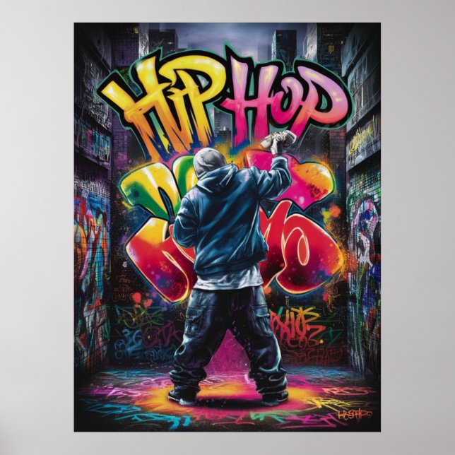 Street Urban Style Graffiti Poster (Vorne)