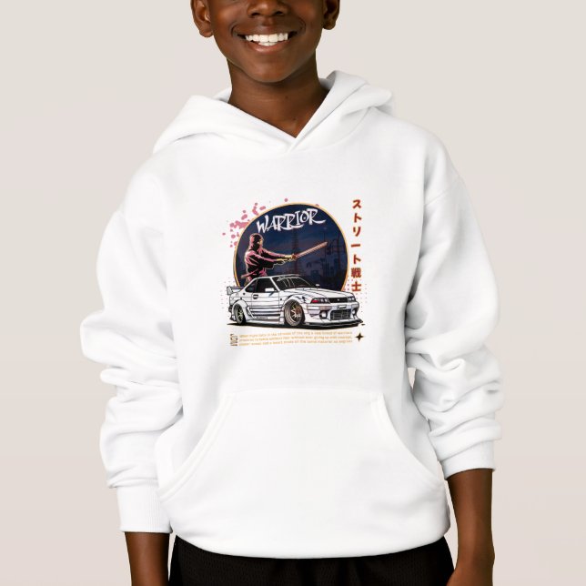 Street Warrior Samurai - Skyline Driver Hoodie (Vorderseite)