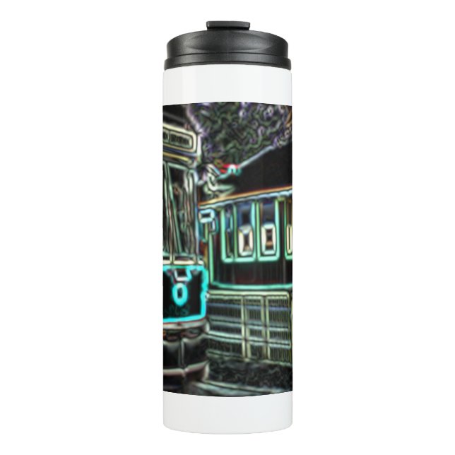 Streetcar bei der Bahn stn Thermal Tumbler Thermosbecher (Vorderseite)