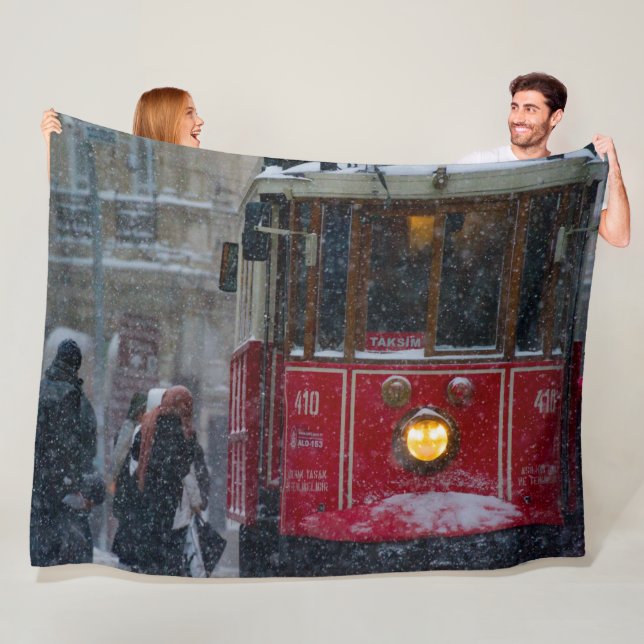 STREETCAR IM SCHNEE FLEECEDECKE (Beispiel)