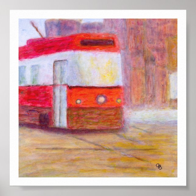 Streetcar, Poster/Print on Paper oder Leinwand Poster (Vorne)