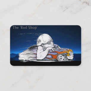 Streetrod Cartoon Automotive Business Cards Visitenkarte