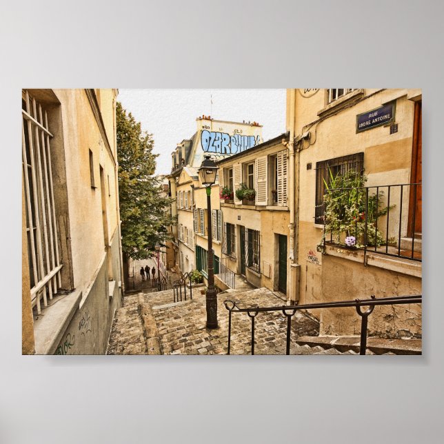 Streets of Paris Poster (Vorne)