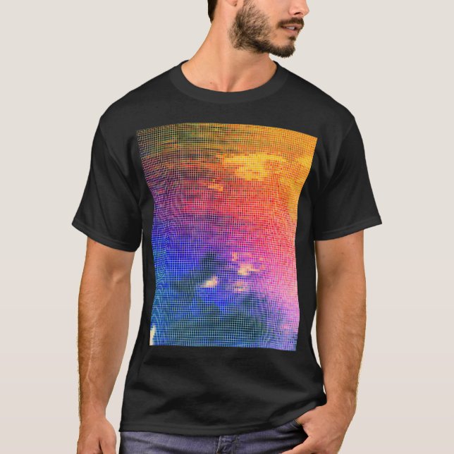 Streetwear Aerial Oceanview Printed Fotografy Pr T-Shirt (Vorderseite)