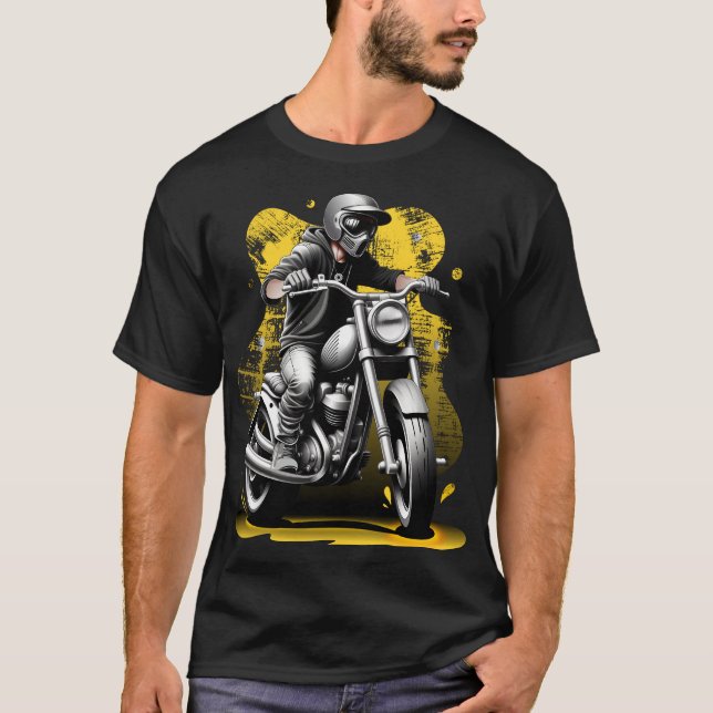 Streetwear Biker T-Shirt (Vorderseite)