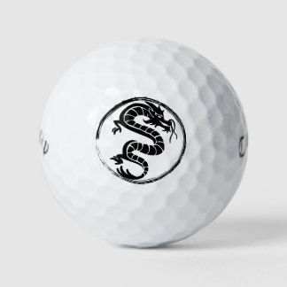 Streetwear Black Dragon-Tattoo Golfball