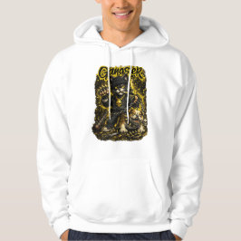 Streetwear Cat Illustration Hoodie