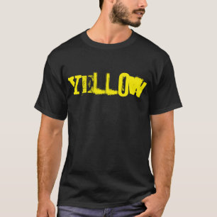 STREETWEAR FASHION TEXT YELLOW SCHRIFTART T - Shir T-Shirt