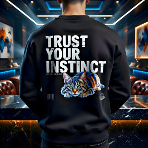 Streetwear-Geschenk für Katzenliebhaber mit Instin Sweatshirt