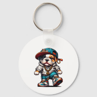 Streetwear Hip Hop Bulldogg Schlüsselanhänger