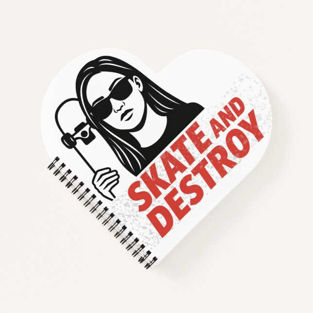 Streetwear mit Freiheit und Rand. Notizbuch (Vorderseite)