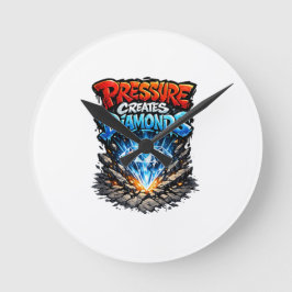 Streetwear Motivation Graphic Runde Wanduhr