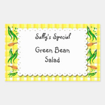 Streichbohnen Gelbe Karos benutzerdefinierte Leben