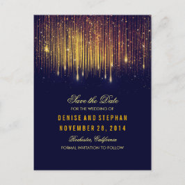 Streichellichter Goldmedaille Save the Date Ankündigungspostkarte