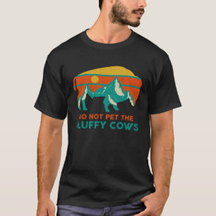 Streicheln Sie die flauschigen Kühe Bisons Büffel T-Shirt