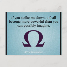 Streichen Sie mich herunter Postkarte