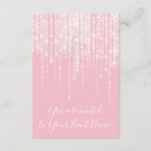 Streicher Pink Sweet 16. Bridal Spark Girly Einladung