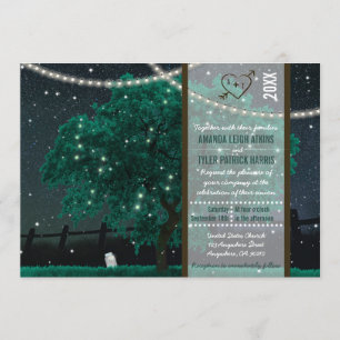 Streichhelle Mason Jar Firefly Hochzeit Einladunge Einladung