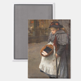 Streichholzmädchen Arme Straßenjungen Städtische A Magnet