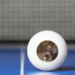 Streichholzmädchen armes Straßenkind städtische Ar Tischtennisball