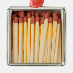 Streichholzschachtel Silbernes Ornament