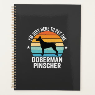 Streichle den Dobermann Pinscher Retro Planer