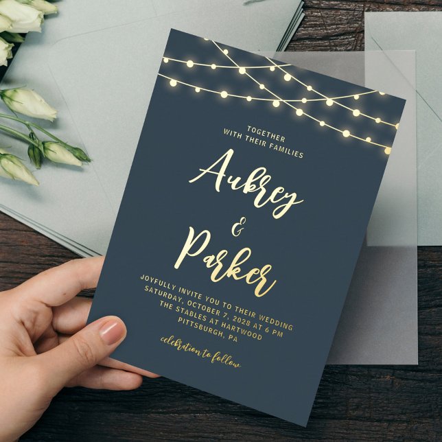 Streichlichtblende - Einladung zum Hochzeitsfeiern (Use the online editing tools to customize the background color to match your theme.)