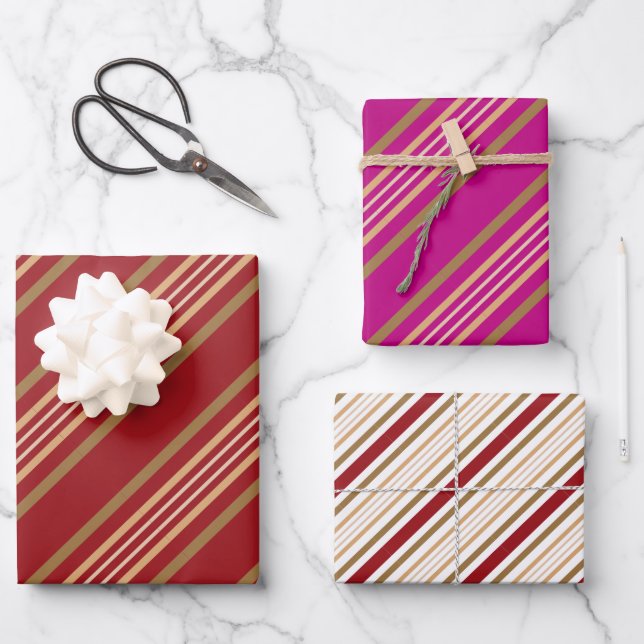 Streichpapier Geschenkpapier Set (Vorderseite)
