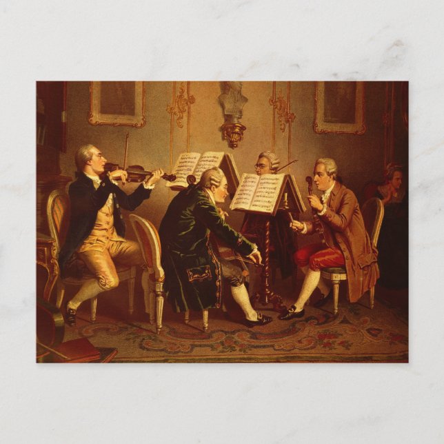 Streichquartett Postkarte (Vorderseite)