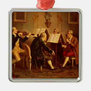 Streichquartett Silbernes Ornament