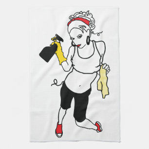 Streichreinigung Geschirrtuch