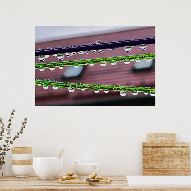 Streichseile Poster (Küche)