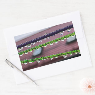 Streichseile Rechteckiger Aufkleber