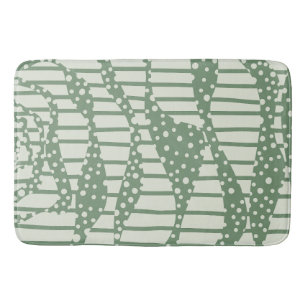 Streifen 2 - Grün Badematte