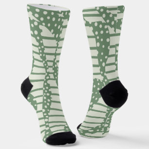 Streifen 2 - Grün Socken